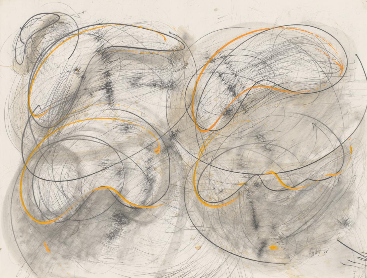 デイル・チフーリの作品　タイトルは、ドローイング　Untitled 1982